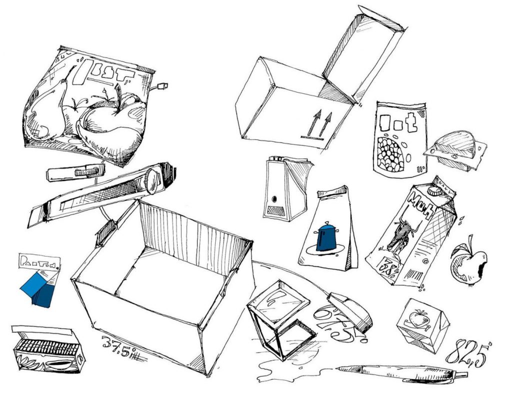 Packaging scribble